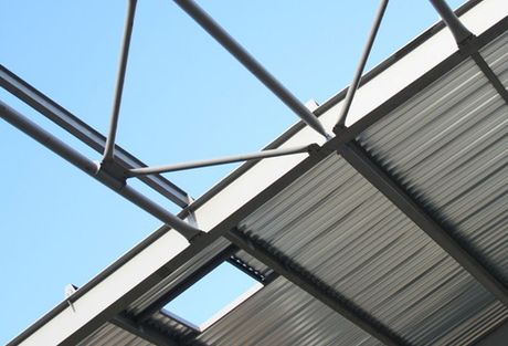aluminium roof structure