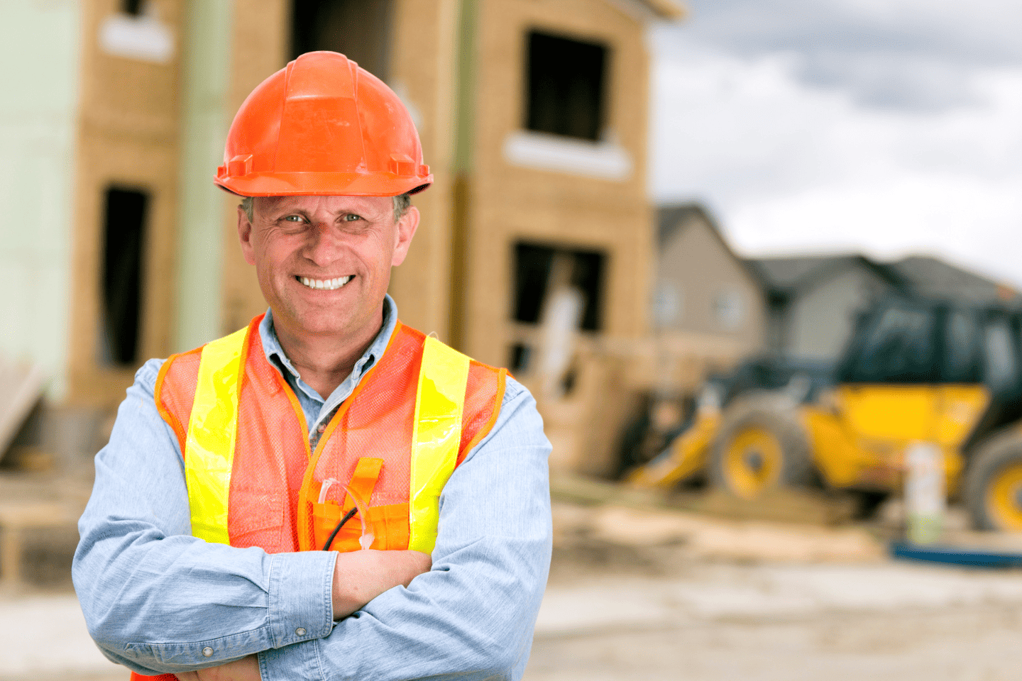 worker on a construction site