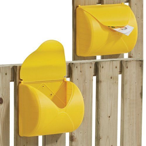 Letter box for children's climbing frame