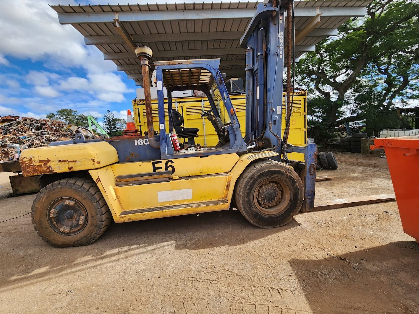 Forklift — Maryborough Recycling in Maryborough, QLD