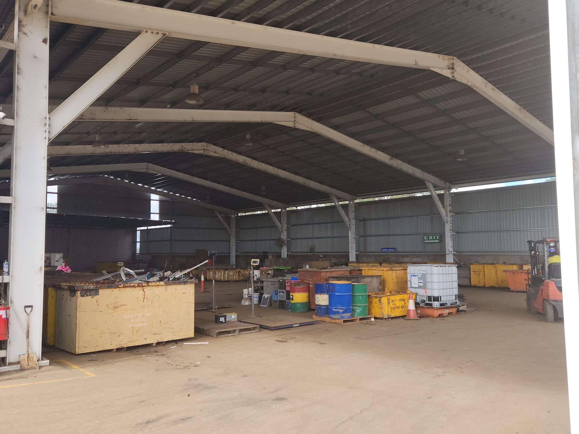 Sorting Shed For Recycling — Maryborough Recycling in Maryborough, QLD