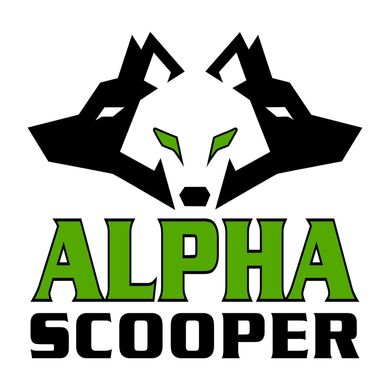 A logo for a company called alpha scooper