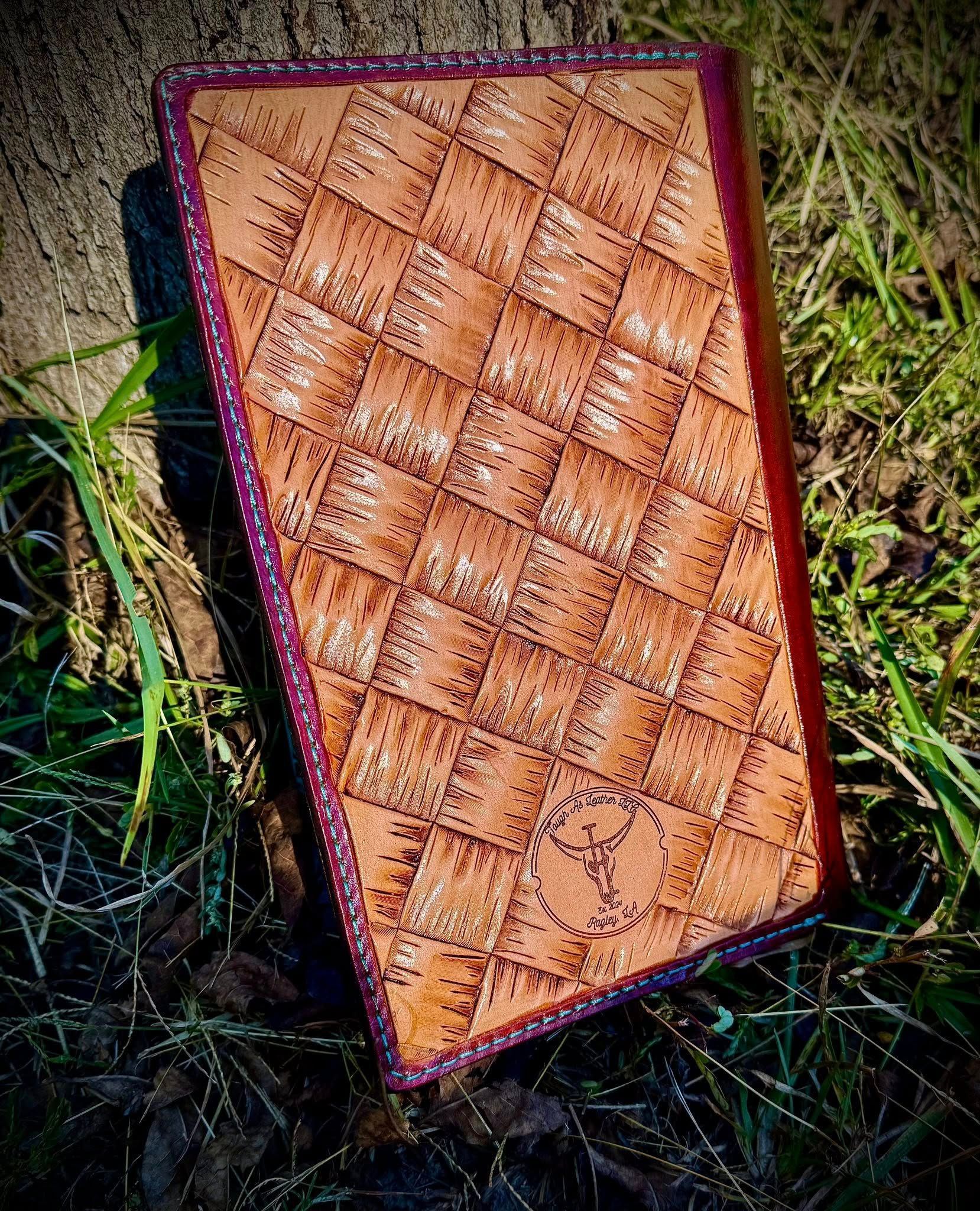 Floral Hand-Tooled Bible Cover