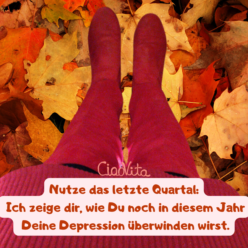 Nutze das letzte Quartal: Ich zeige Dir, wie Du noch in diesem Jahr Deine Depression überwinden wirst.