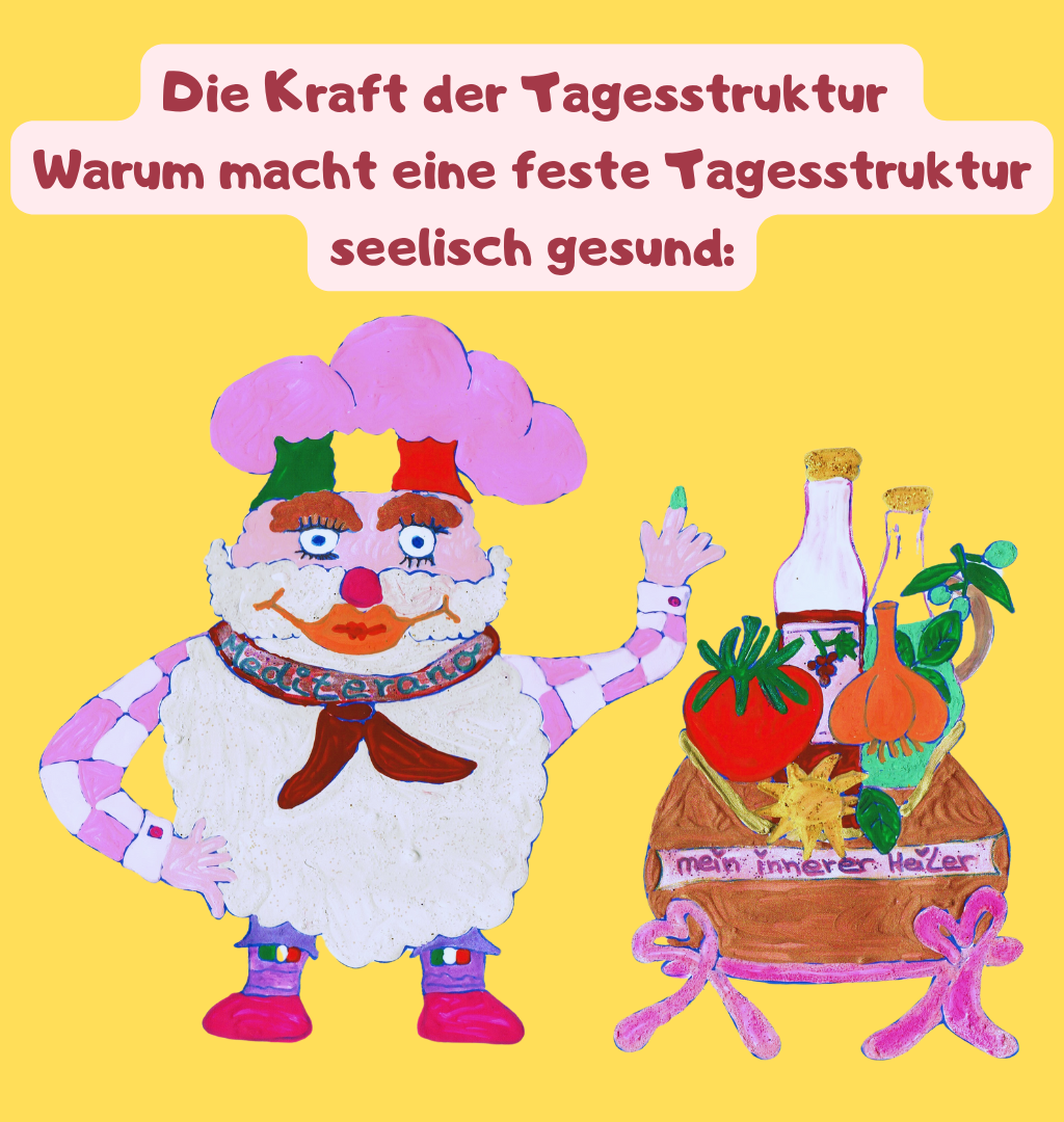 Die Kraft der Tagesstruktur 
Warum macht eine feste Tagesstruktur seelisch gesund:
