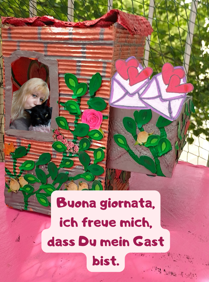 Buona giornata,
ich freue mich, dass Du mein Gast bist.
