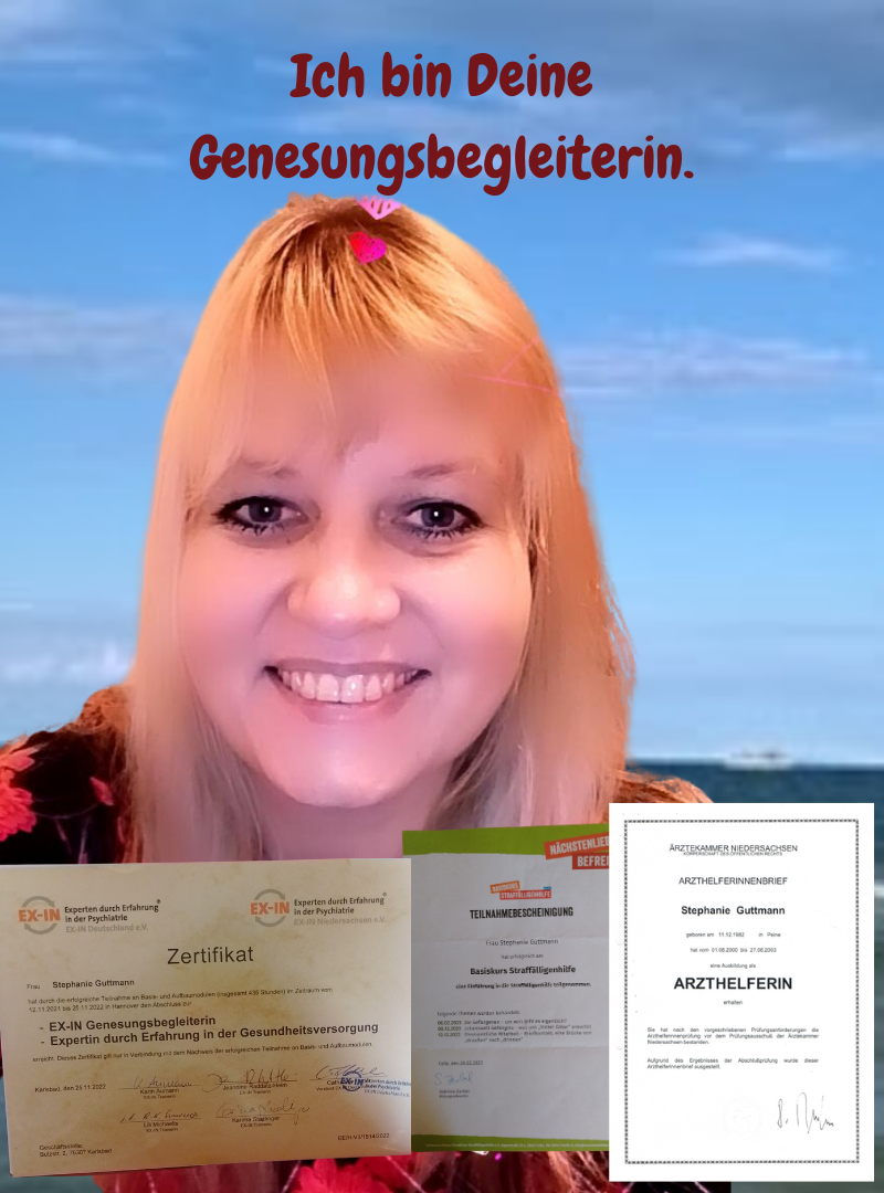 Ich bin Deine EX-IN Genesungsbegleiterin.