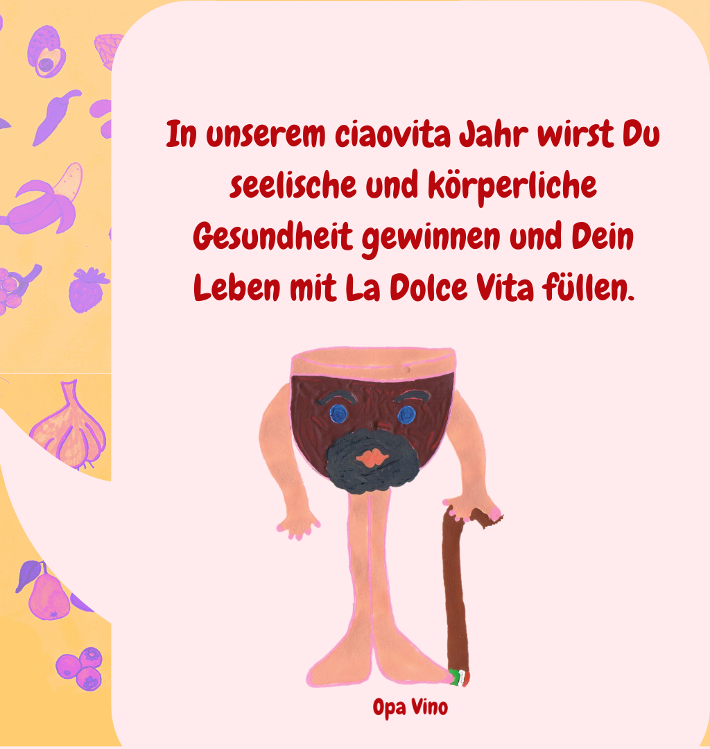 In unserem ciaovita Jahr wirst Du seelische und körperliche Gesundheit gewinnen und Dein Leben mit La Dolce Vita füllen.