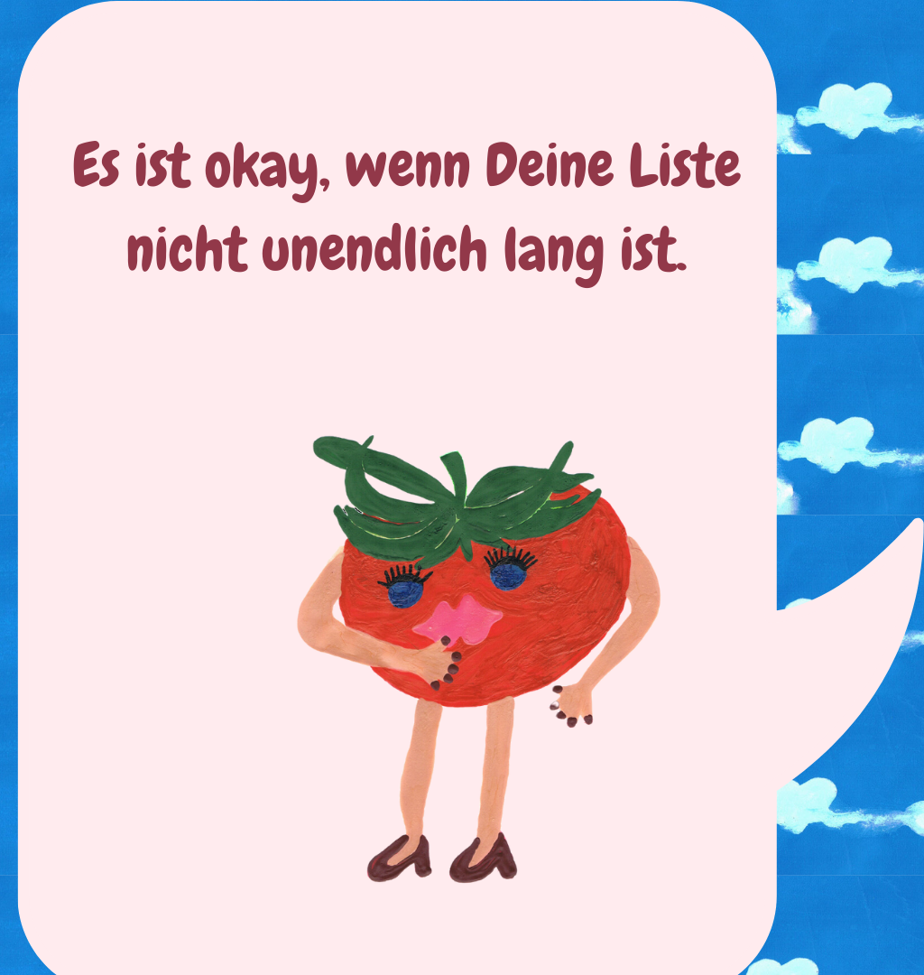 Es ist okay, wenn Deine Liste nicht unendlich lang ist.
