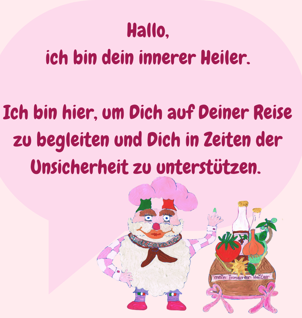 Hallo,
 ich bin dein innerer Heiler. 
Ich bin hier, um Dich auf Deiner Reise zu begleiten und Dich in Zeiten der Unsicherheit zu unterstützen. 
