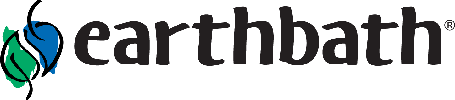 The earthbath logo is on a white background.