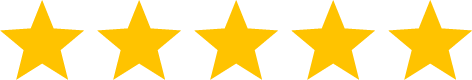 Five gold stars on a white background