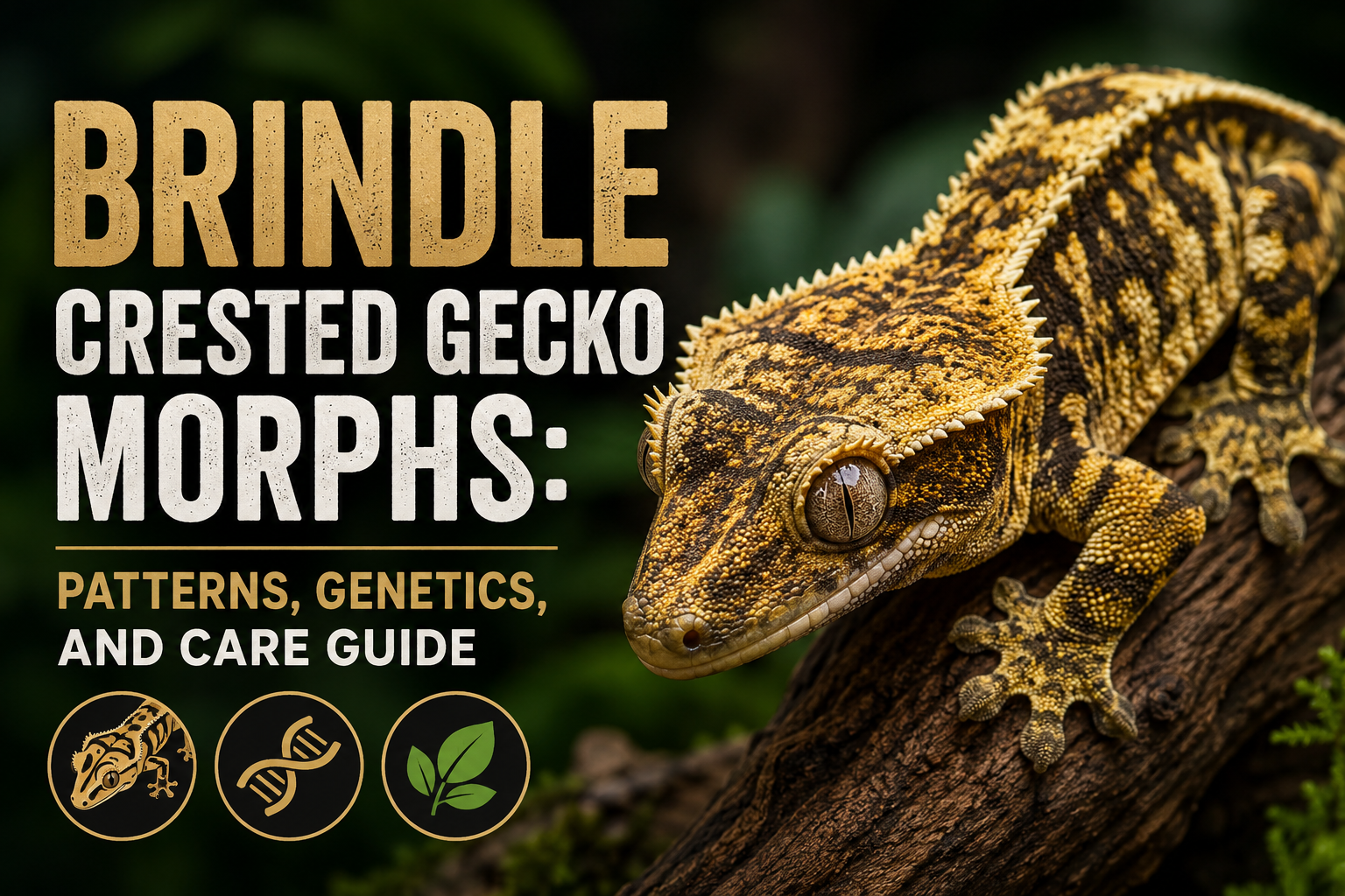Brindle Crested Gecko Morphs: Patterns, Genetics, and Care Guide