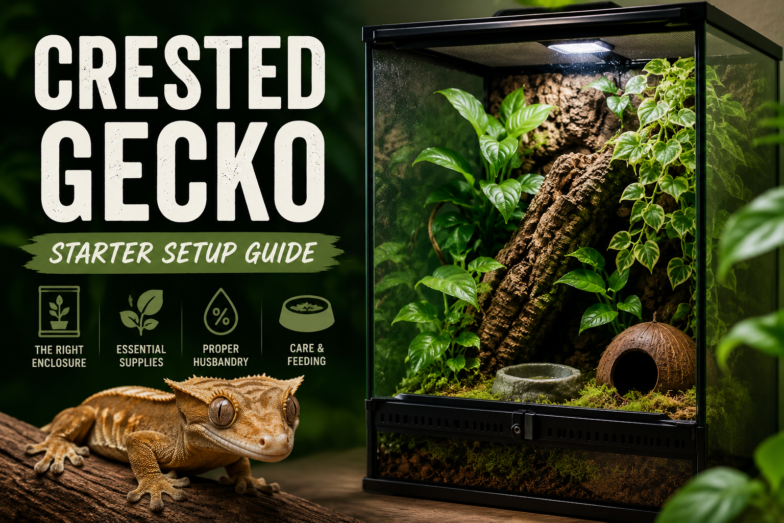 Crested Gecko Starter Setup Guide (Beginner-Friendly)