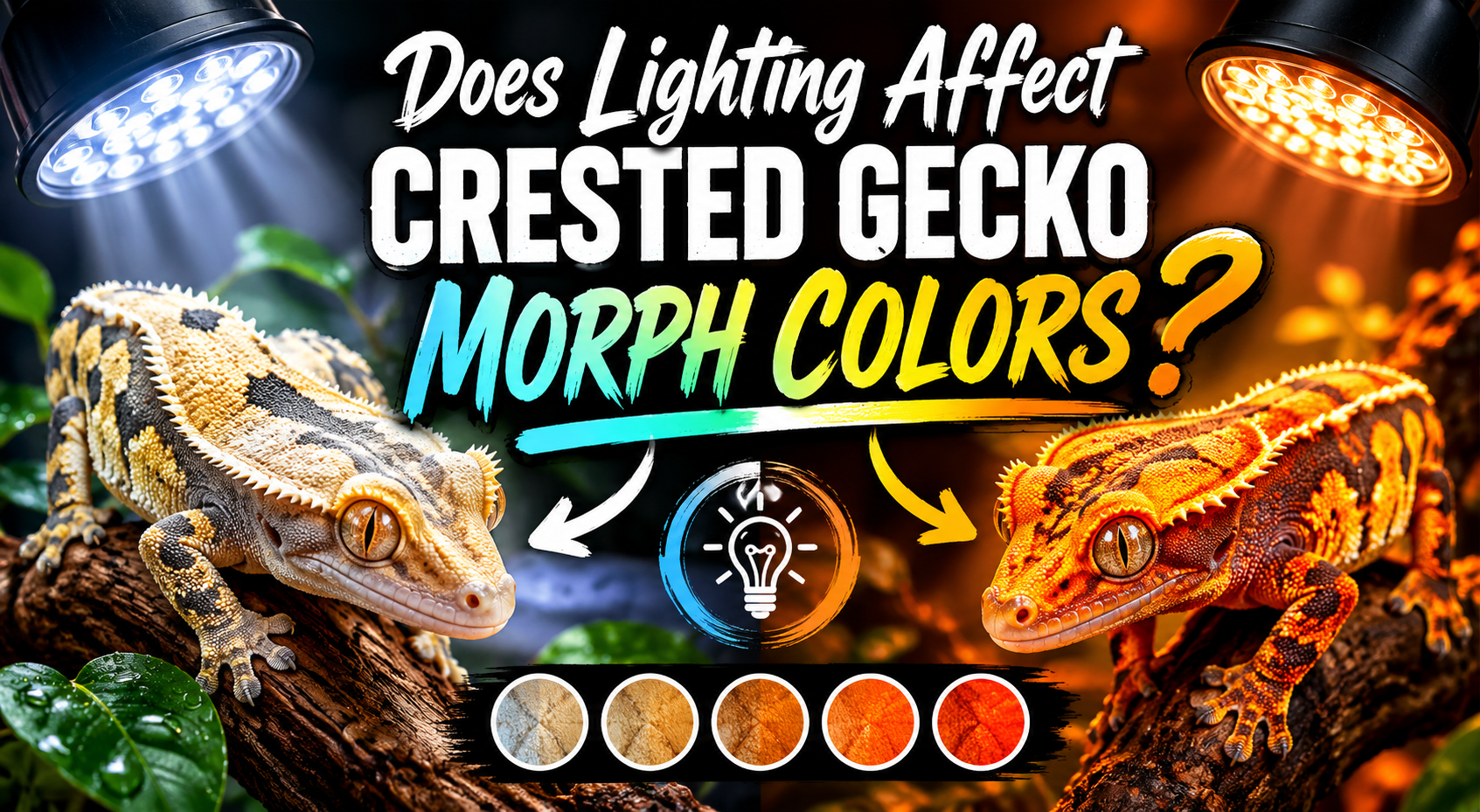 Does Lighting Affect Crested Gecko Morph Colors?