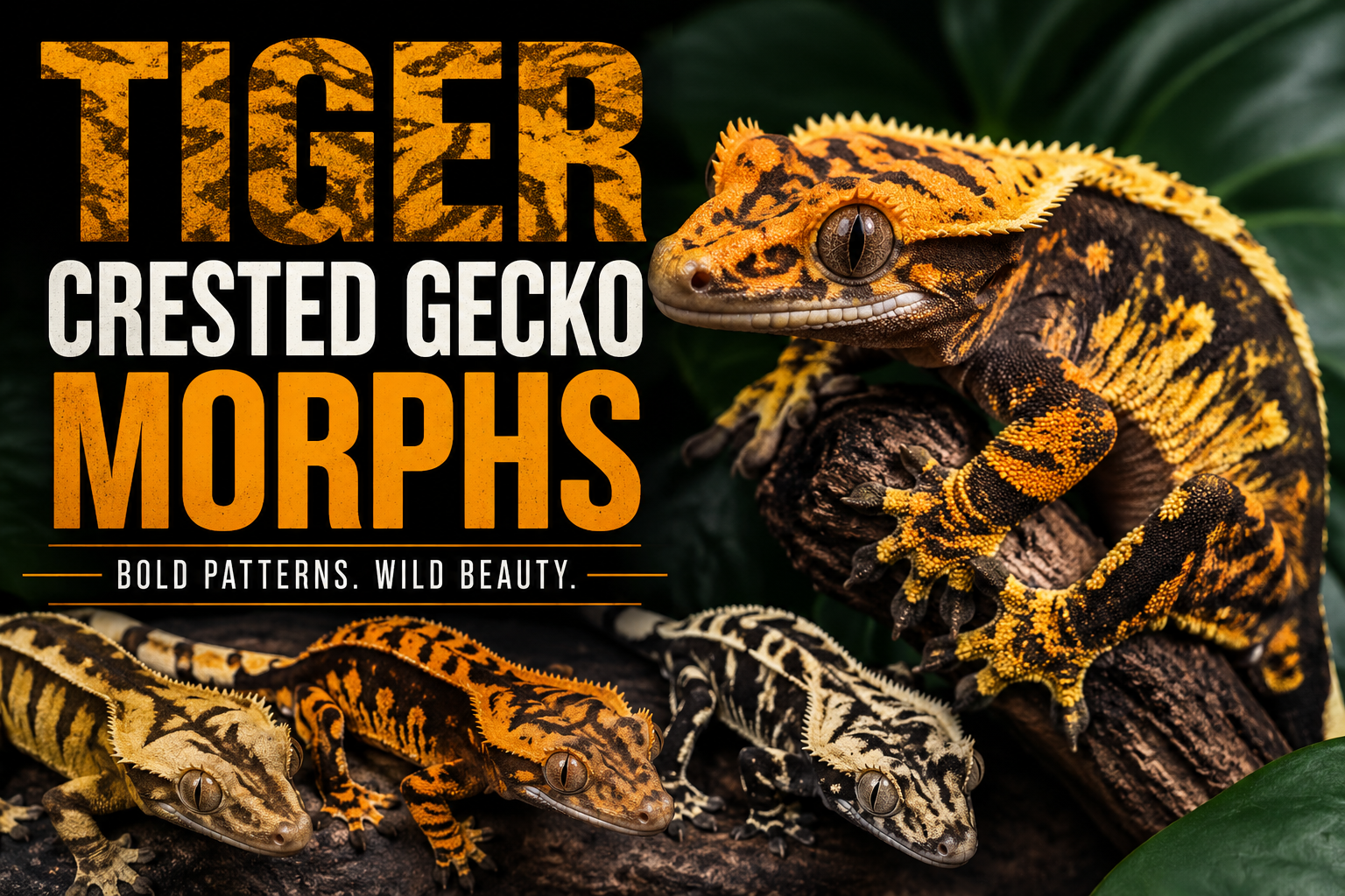 Tiger Crested Gecko Morphs: The Wild-Looking Beauty of the Gecko World