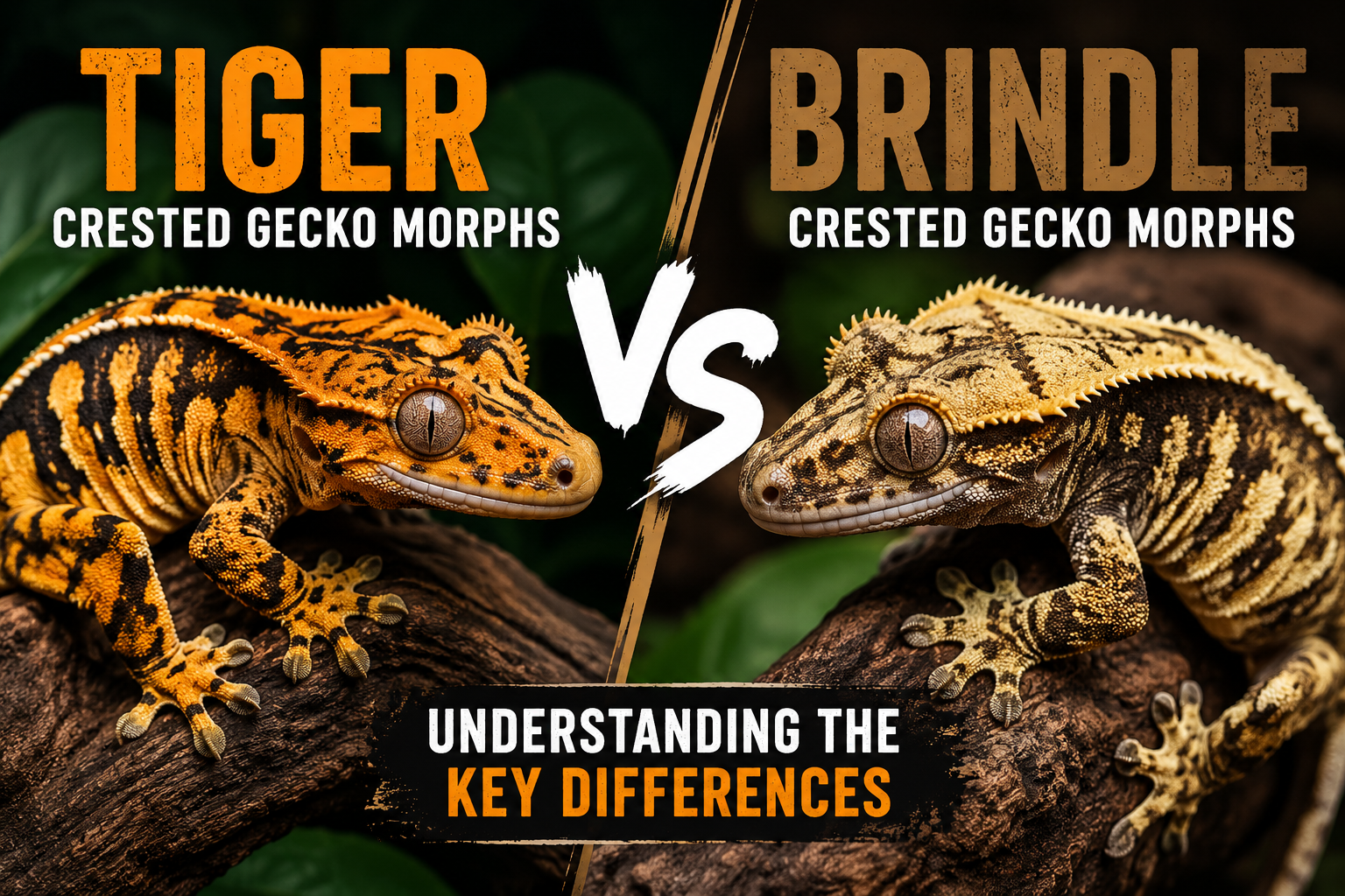 Tiger vs Brindle Crested Gecko Morphs: Understanding the Key Differences