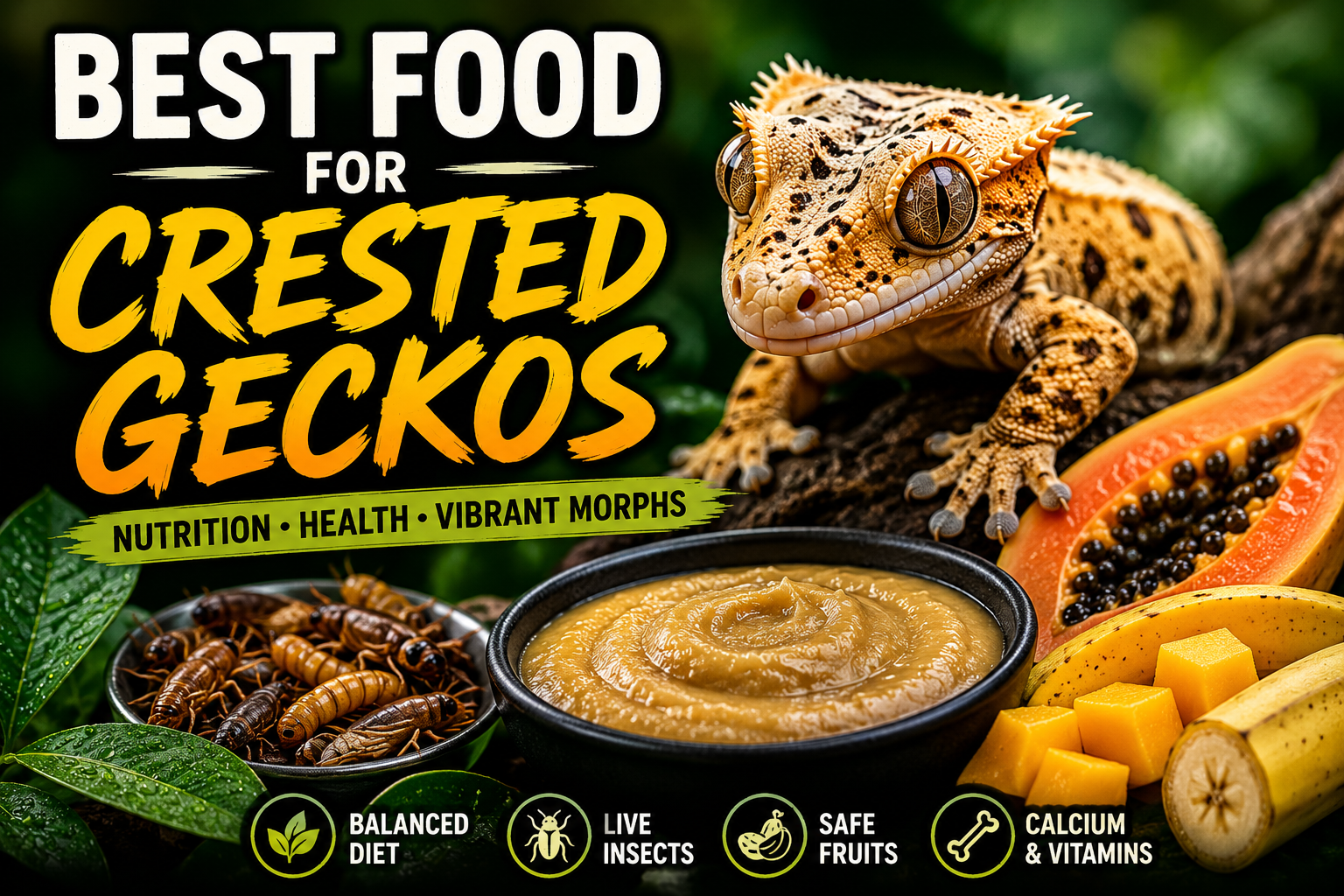 Best Food for Crested Gecko Morphs