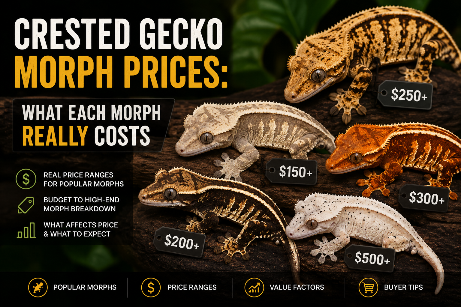 Crested Gecko Morph Price Breakdown