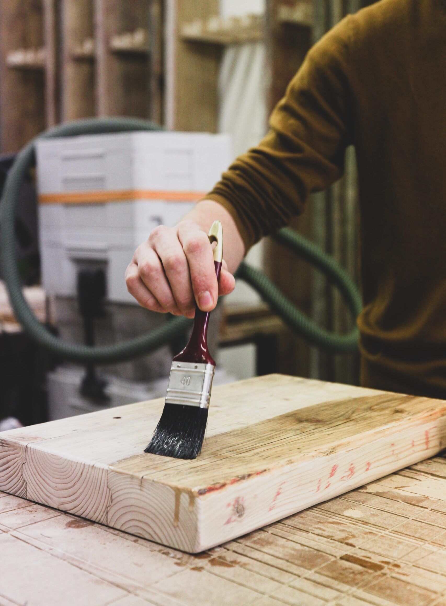 finitura del legno con acqua