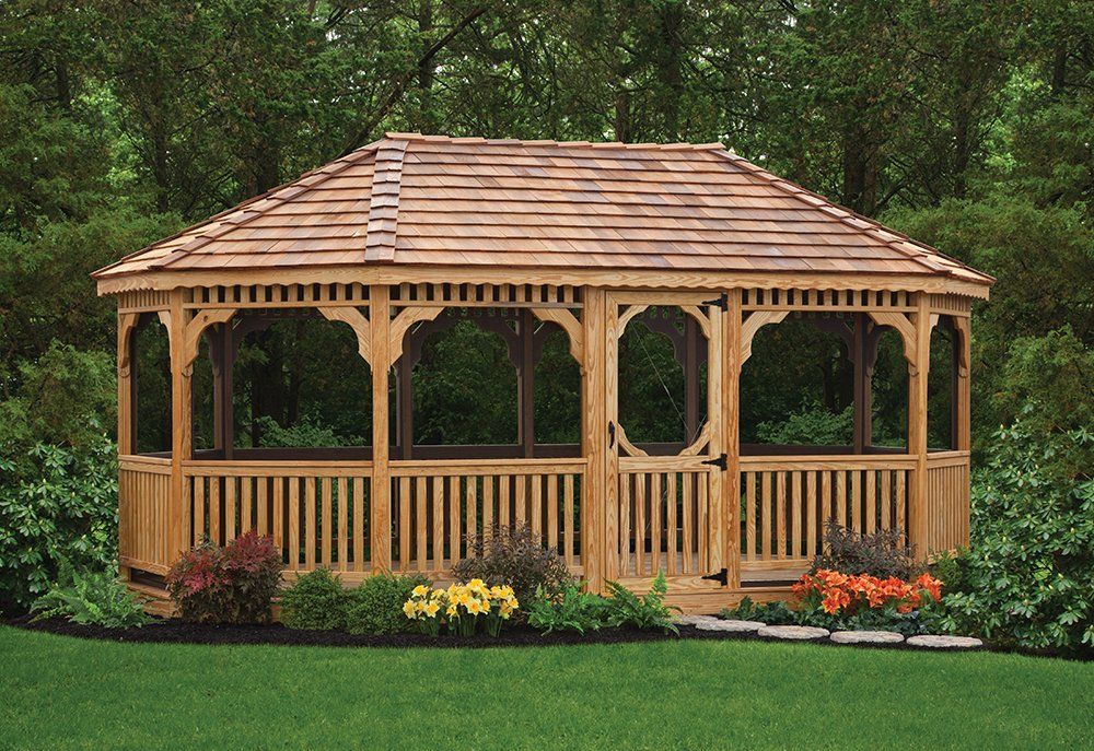 Wide Wooden Gazebo — Garnet Valley, PA — Knot & Ore Outdoors