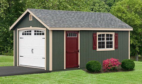Green Storage Shed — Garnet Valley, PA — Knot & Ore Outdoors