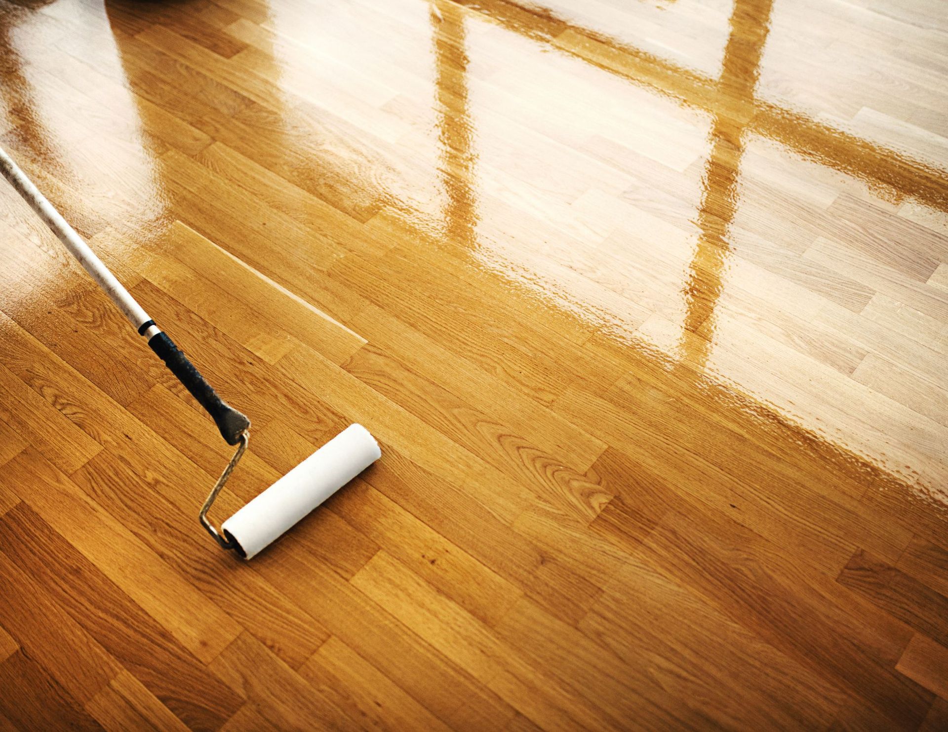 newly refinished hardwood floor with dustless refinishing in Halifax