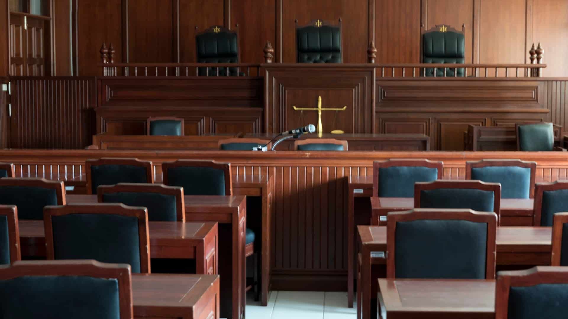 A courtroom scene near Lexington, Kentucky (KY)