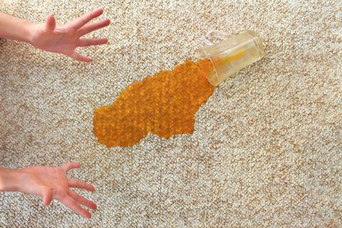 Glass of juice fell on carpet — Menifee, CA — Pauls Ultra Steam cleaning