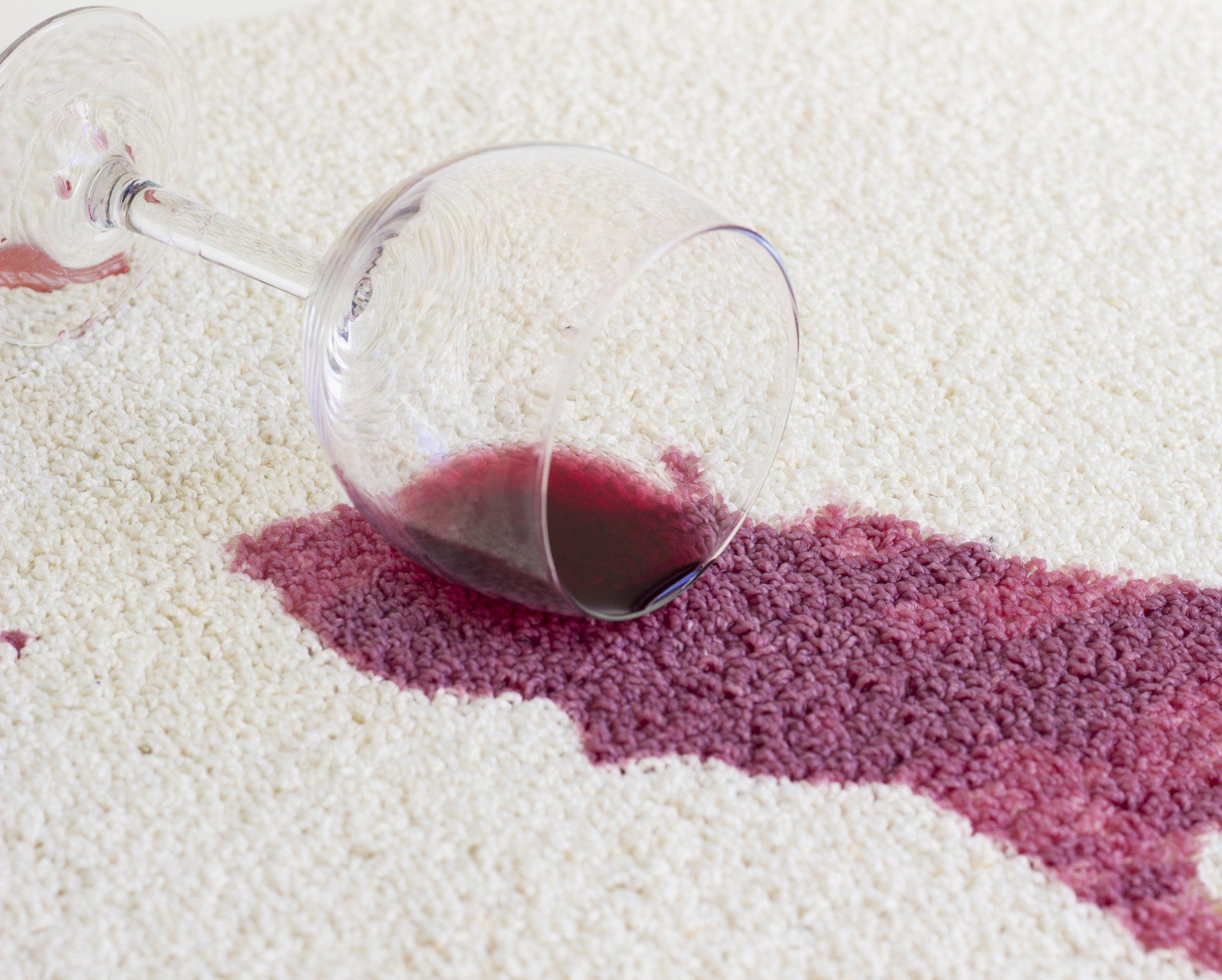 Red wine stain — Menifee, CA — Pauls Ultra Steam cleaning