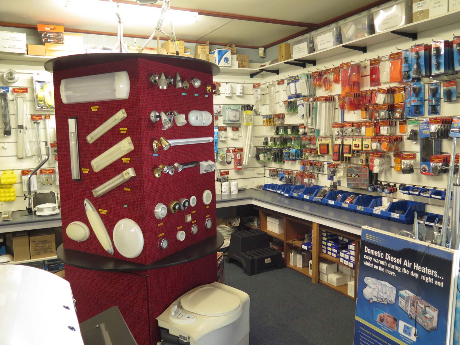 A store filled with lots of electrical items
