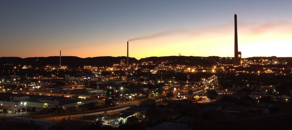A City At Night With A Sunset In The Background — Townsville Air-Conditioning in Mount Isa, QLD