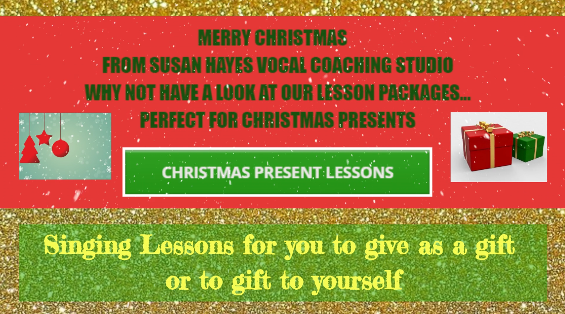 Give the gift of Singing Lessons this Christmas