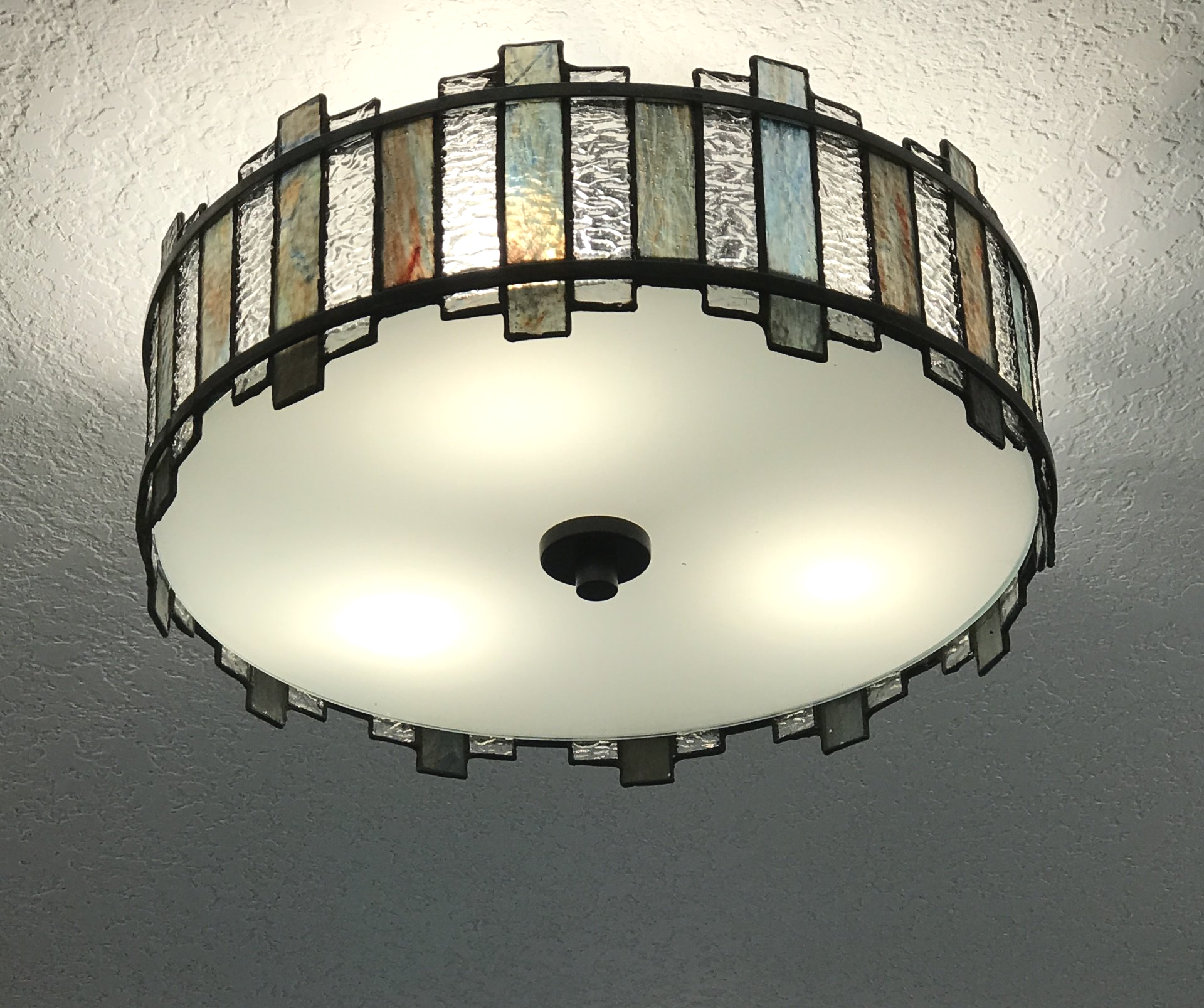 glass chandelier with diffuser