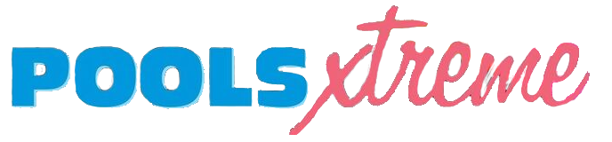 The PoolsXtreme
logo is blue and red on a white background.