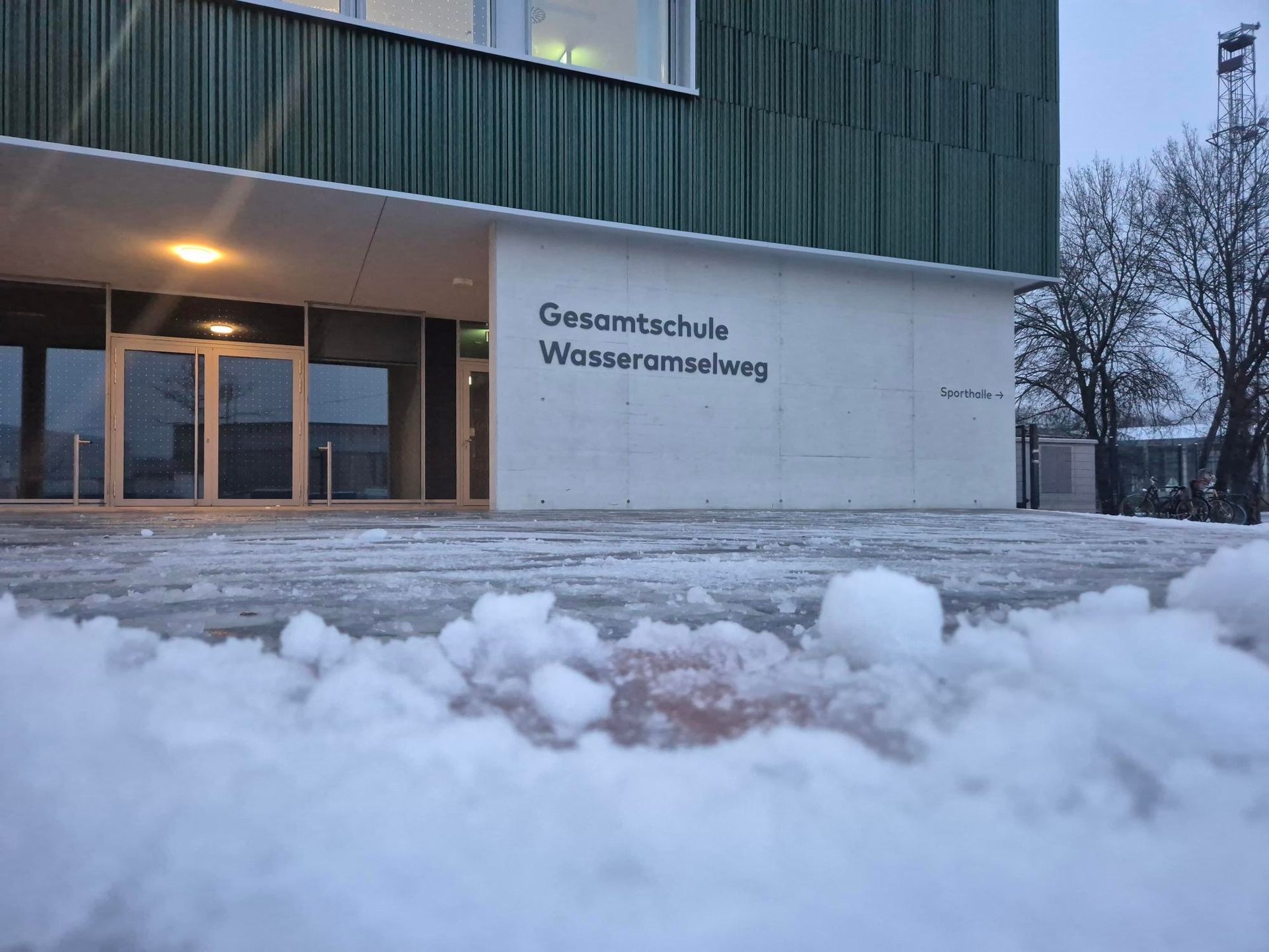 Schnee am Wasseramselweg!