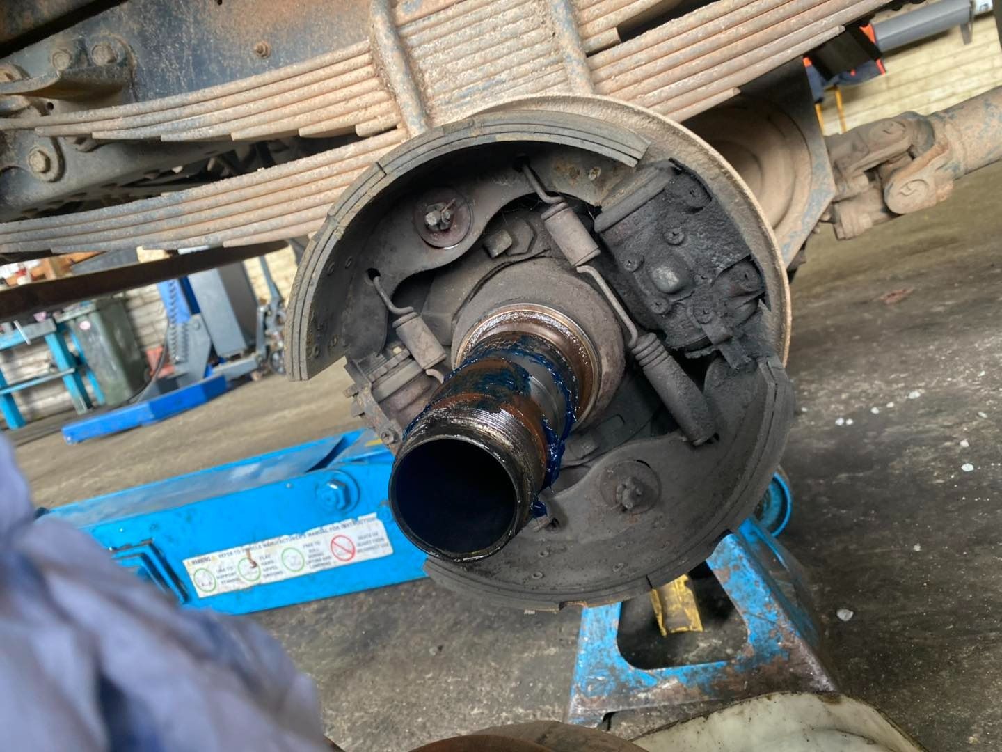 Close-up of a Vehicle's Exposed Wheel Hub