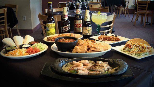 Mexican Foods Served With Drinks