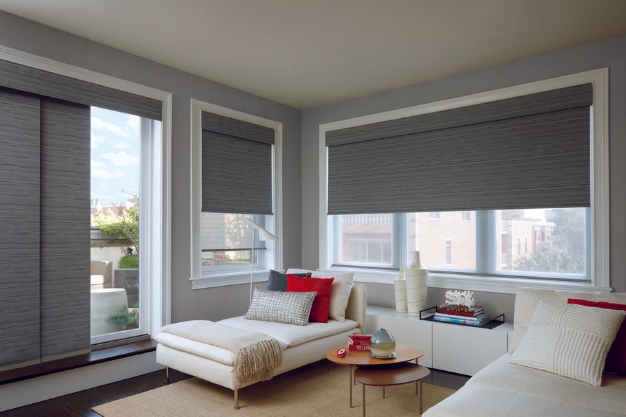 Types of Motorized Window Treatments for Homes near Houston, Texas (TX) like Roller Shades with PowerView