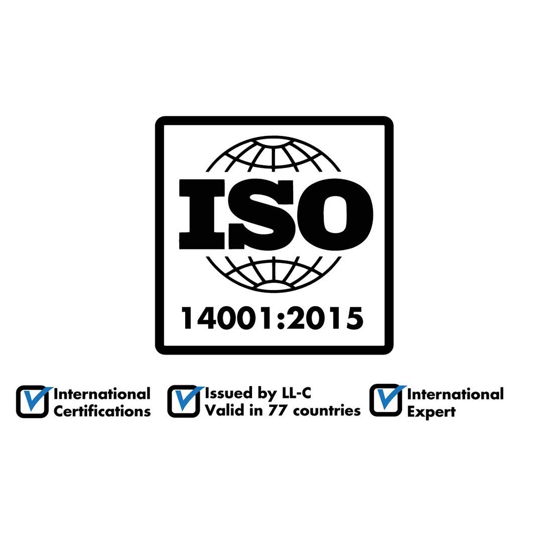 Iso 14001 : 2015 is a certification that is valid in 77 countries.