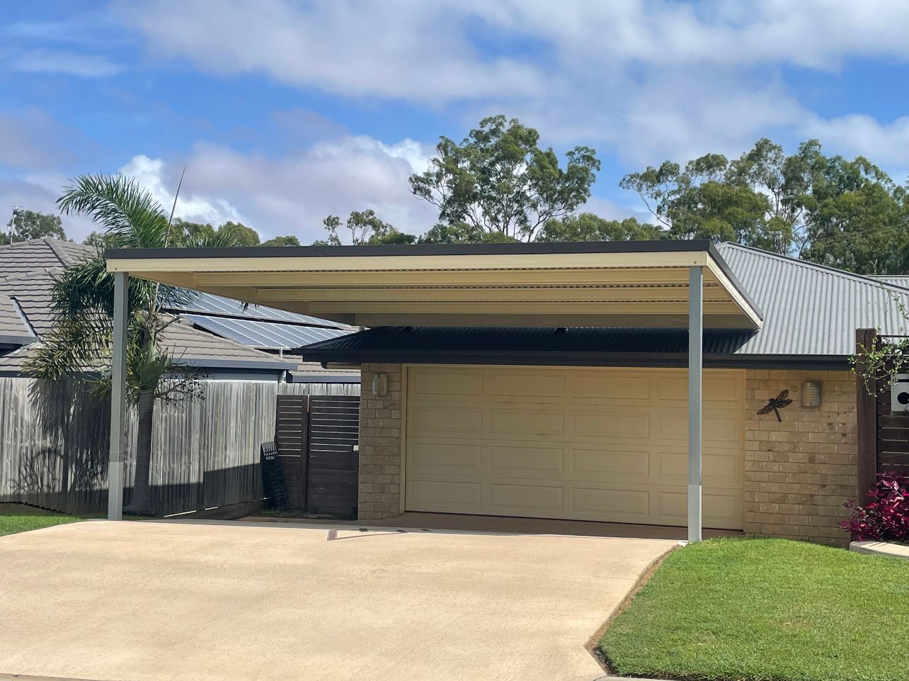Carport in Residential Area — AST Steel Constructions in Tannum Sands, QLD