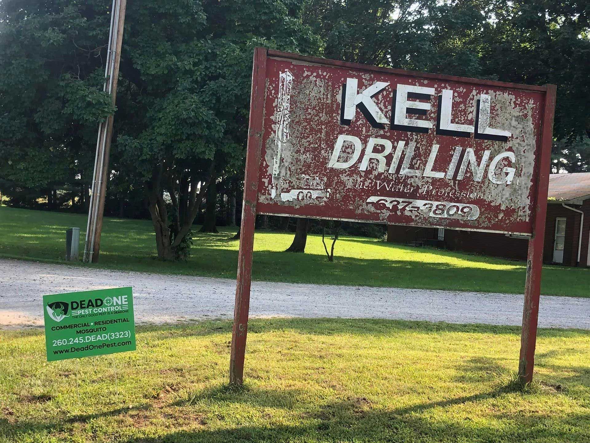 A sign on the side of a road — Fort Wayne, IN — DeadOne Pest Control, LLC