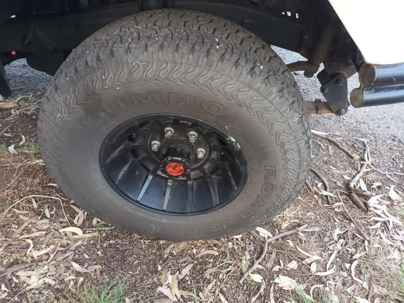 A Close Up of a Tire on a Truck With a Black Rim — South West 4WD Wreckers In Brisbane, QLD