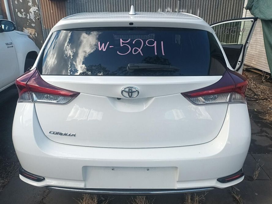 The Back of a White Toyota — South West 4WD Wreckers in Harristown, QLD