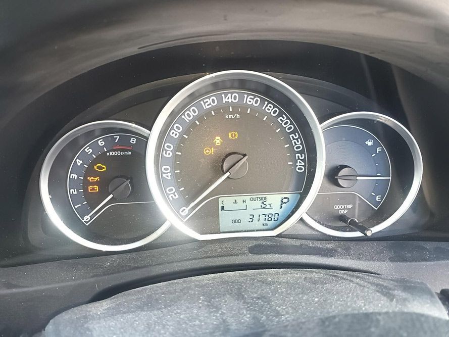 A Close Up of a Car's Dashboard with a Digital Display — South West 4WD Wreckers in Harristown, QLD
