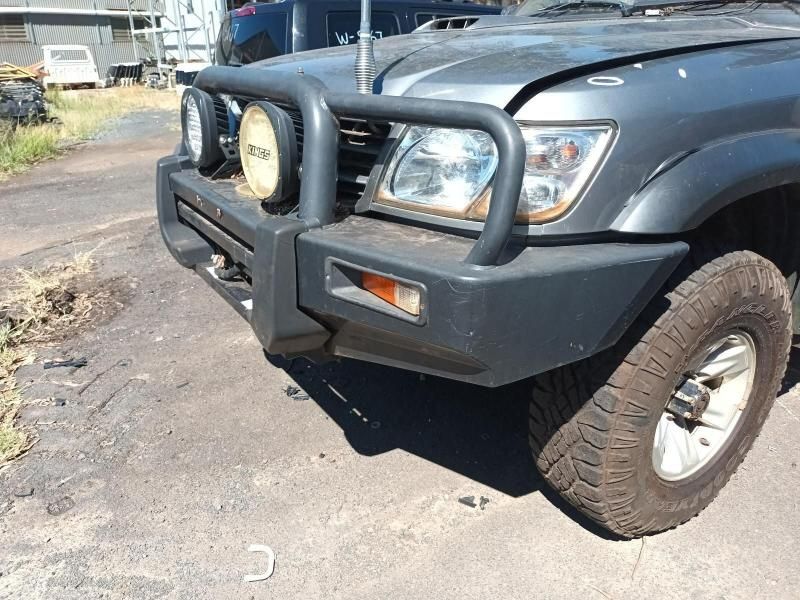 A Gray Truck With a Bumper and Lights on It — South West 4WD Wreckers In Harristown, QLD