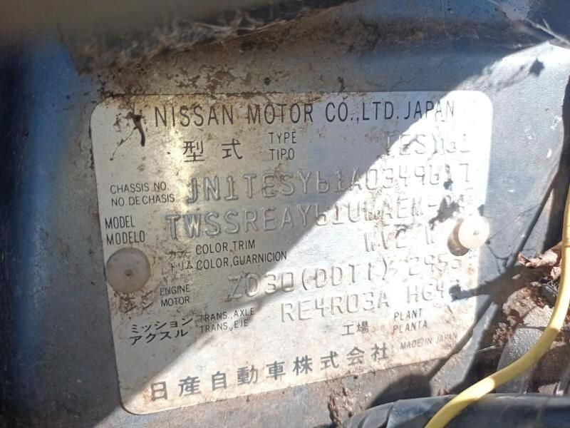 A Close Up of a Nissan Motor Co Ltd Japan License Plate — South West 4WD Wreckers In Harristown, QLD