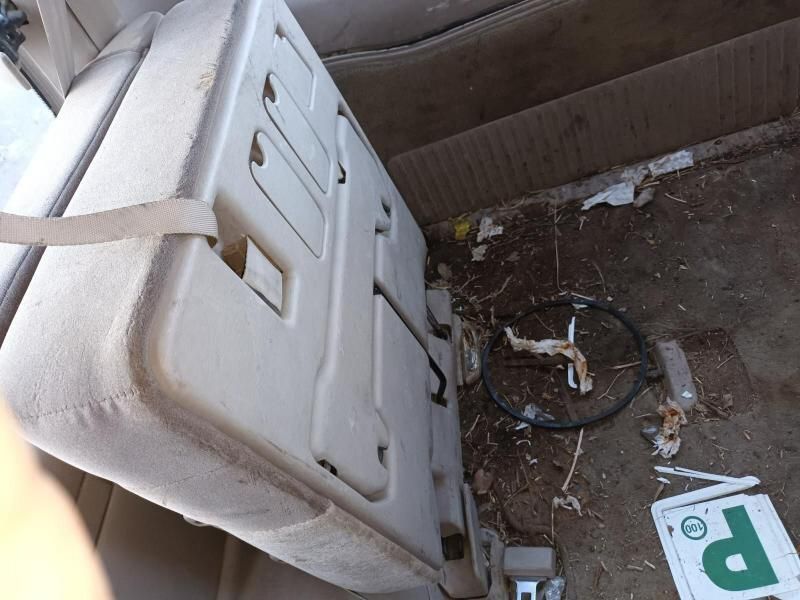 The Back Seat of a Car With a Sign That Says P on It — South West 4WD Wreckers In Harristown, QLD