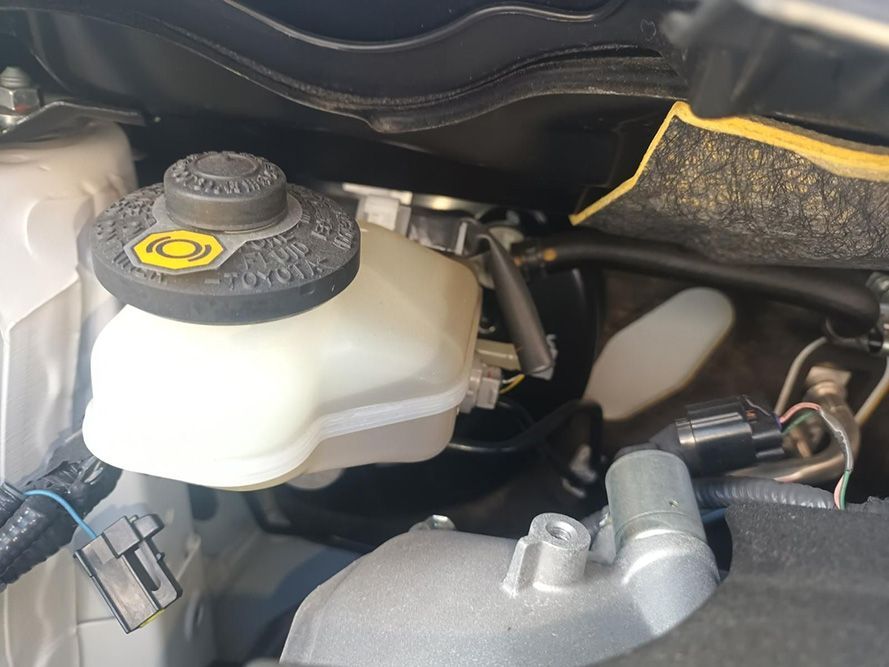 A Close Up of a Brake Fluid Reservoir in a Car — South West 4WD Wreckers in Harristown, QLD