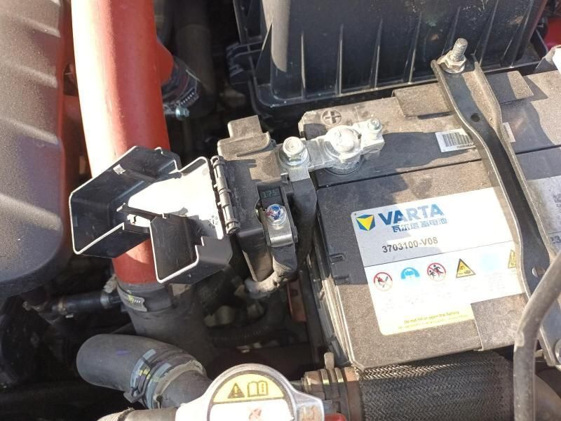 A Varta Battery is Sitting Under the Hood of a Car — South West 4WD Wreckers In Brisbane, QLD
